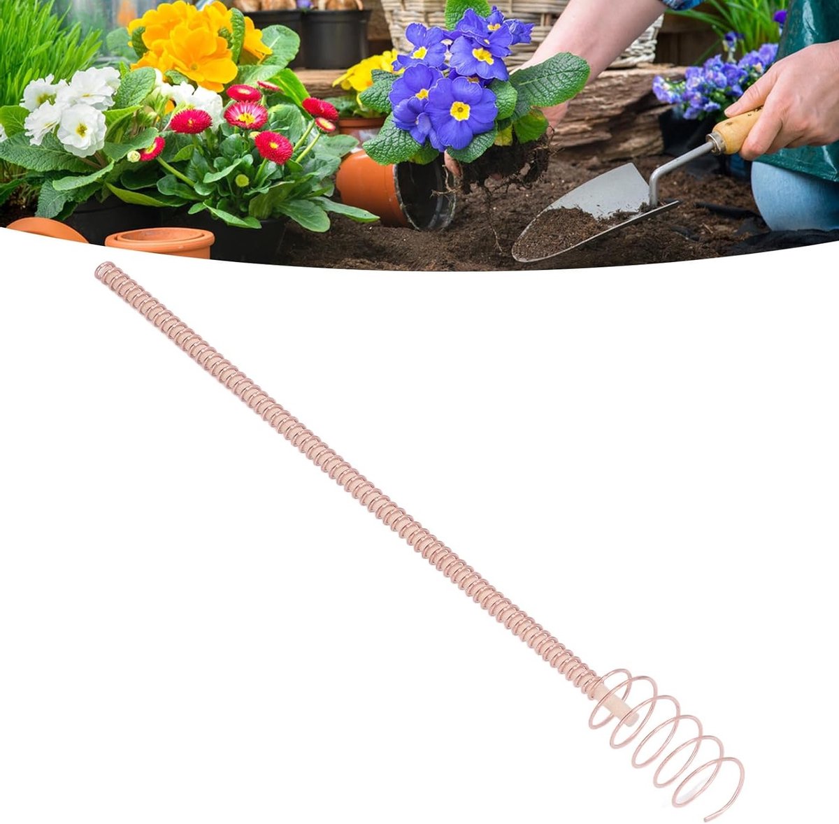 Set van 12 Inch Elektrische Tuinantenne met Koper Spoel voor Optimale Planten Groei en Verhoogde Oogst in Uw Tuin