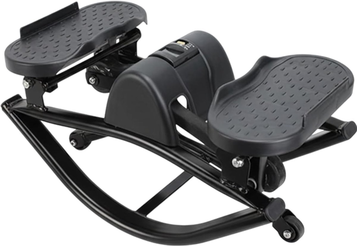 Steppermachine - Fitnessapparaat - Thuis trainen - Stille hydraulische technologie - 6.8 kg - Zwart