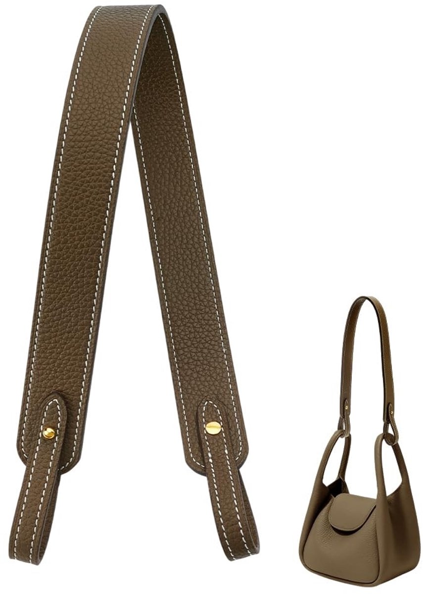 Dailygoods- Portemonnee Lederen Riem - Tas Riem Vervanging - Handvat Schoudertas - Duurzaam Rundleer - 34,5 mm Breed - 86,2 cm Lang - Tasriem