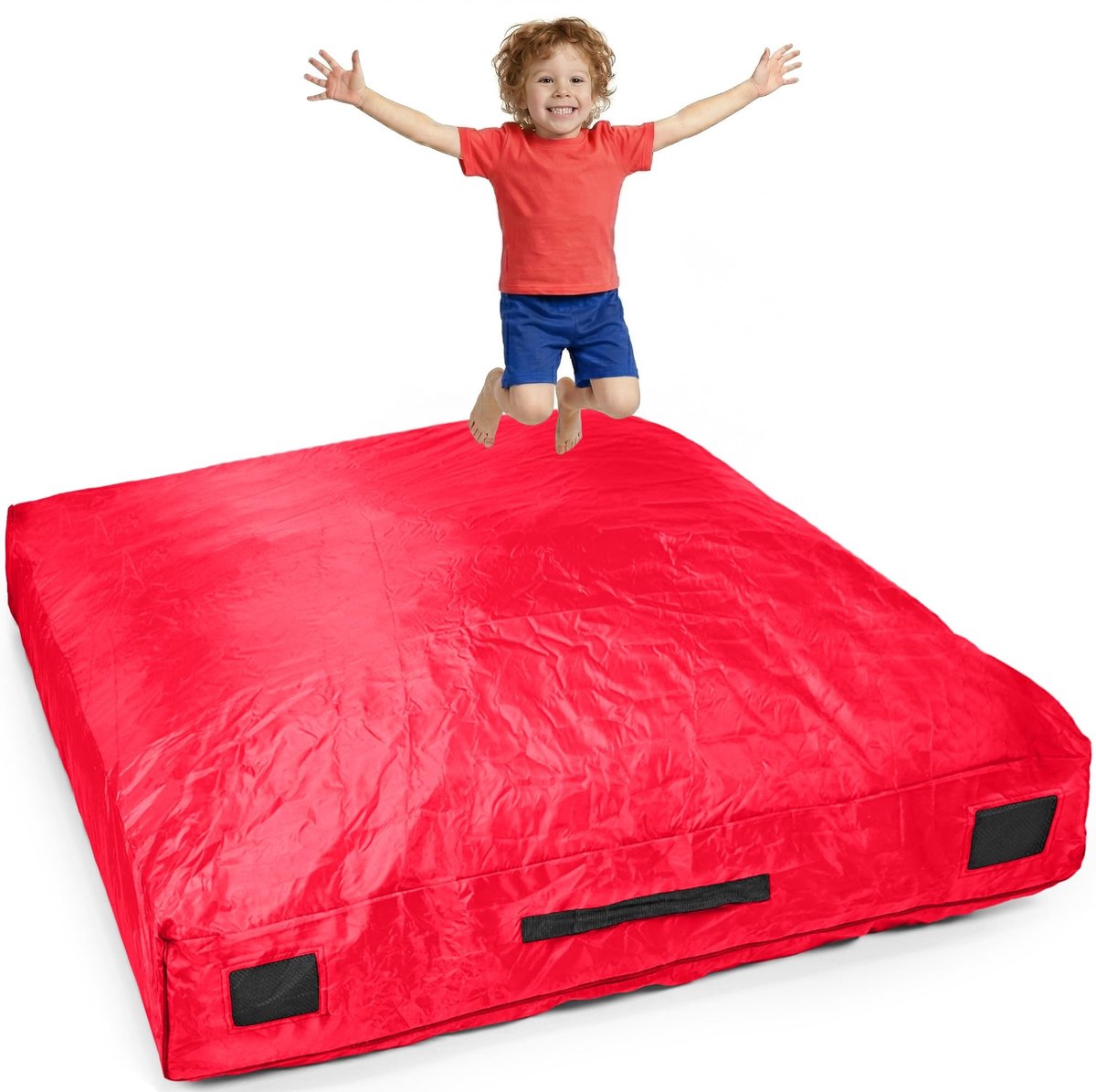 Dailygoods- Crashpad groot 152 x 152 cm - Zachte landing - Schuimmat - Speelmat - Geschikt voor kinderen - Autisme ondersteuning
