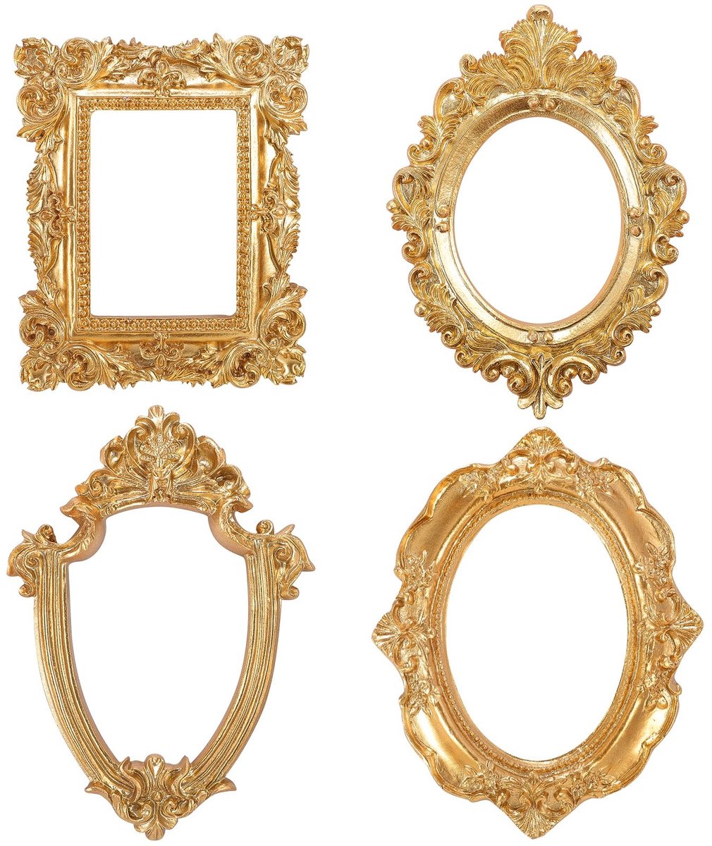Dailygoods - 4 Stuks Vintage Mini Fotolijsten voor Desktop Decoratie
