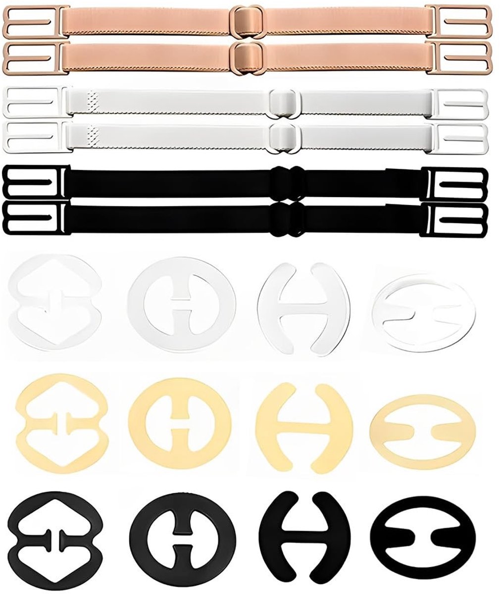 Dailygoods- Beha-clips 18 stuks - Antislip - Verstelbaar - Verbeterd decolleté - Beha-bandjes clip - Gesp om te verbergen