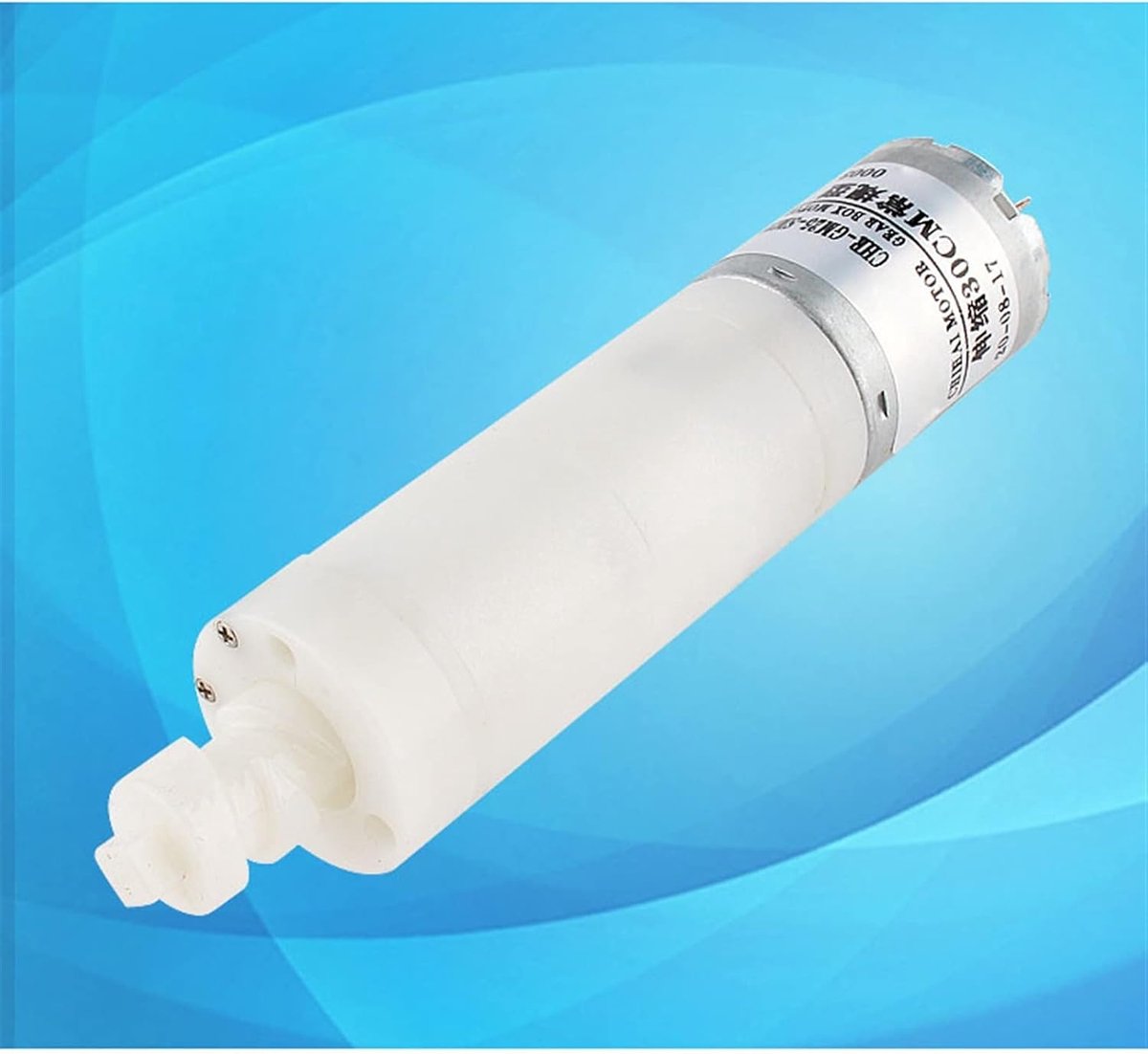 Mini Elektromotor - Tandwielmotor Roterend - Robotica Projecten - Sterk Koppel - Lengte 20mm - Zilverkleurig
