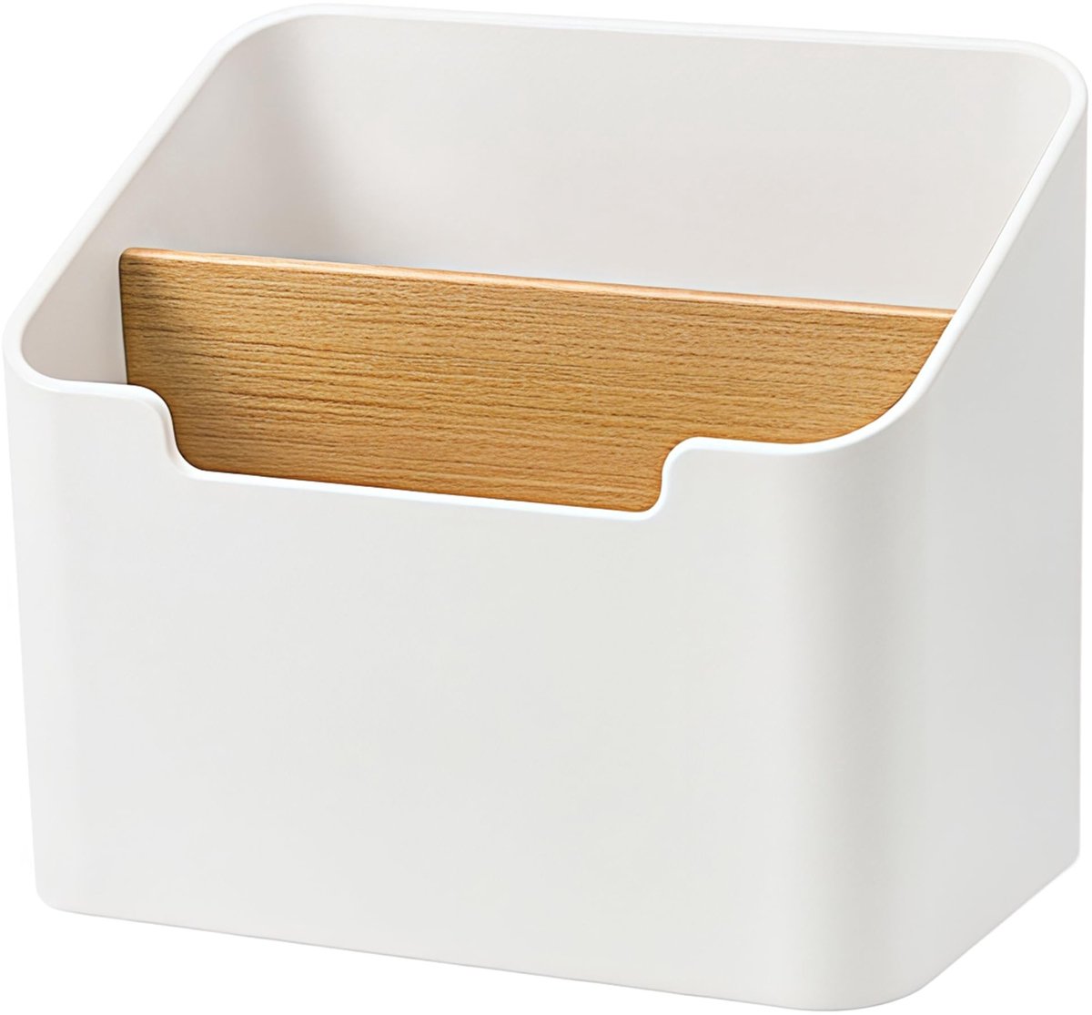 Dailygoods- Afstandsbediening Houder Bamboe - Organizer - Tafelorganiser - Houten Pennenhouder - Cosmetica Opbergdoos - Afneembare Vakken