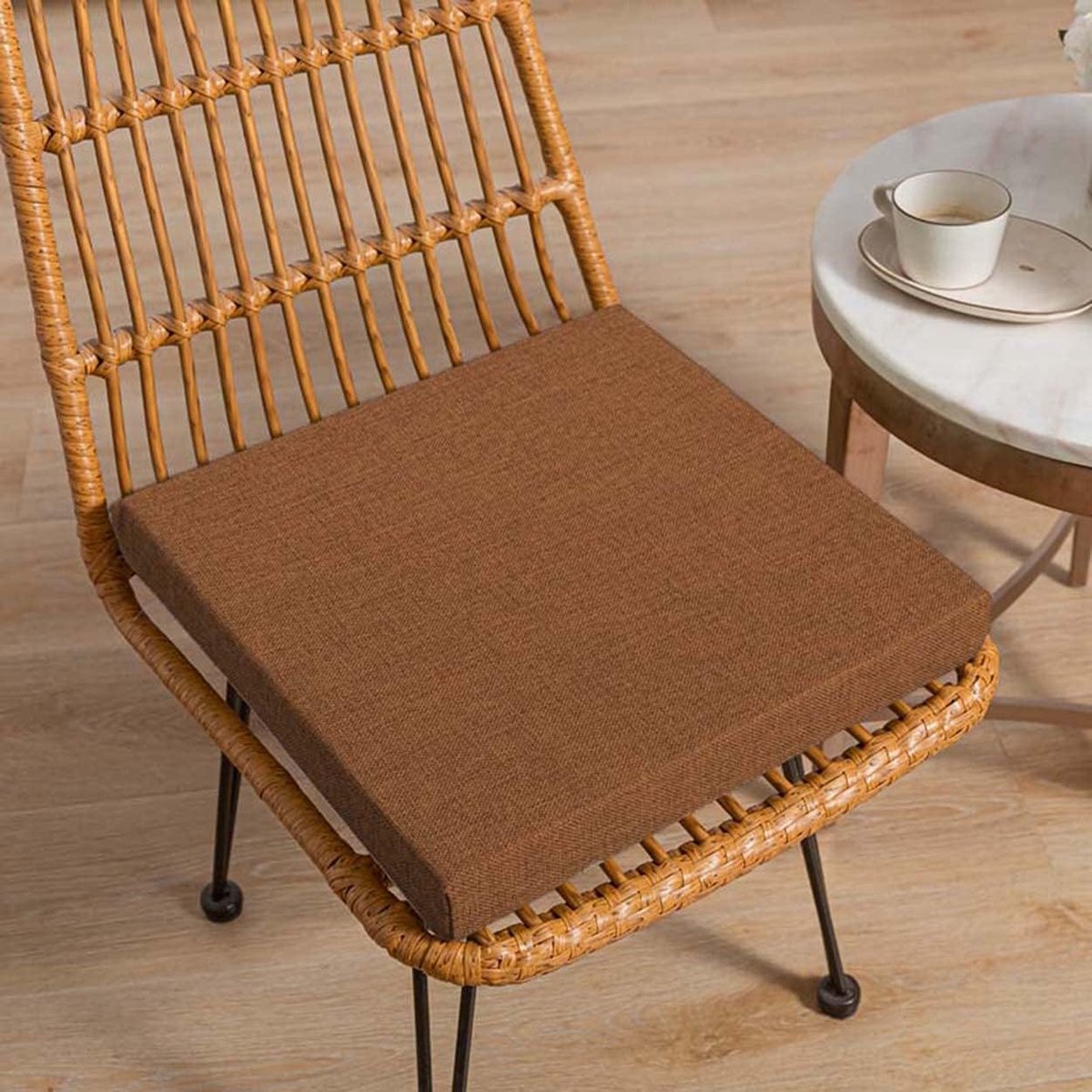 Tuinstoel Kussen - Dikke Zitpads - Comfortabel Zitten - Antislip Onderkant - 50x50x8cm - B