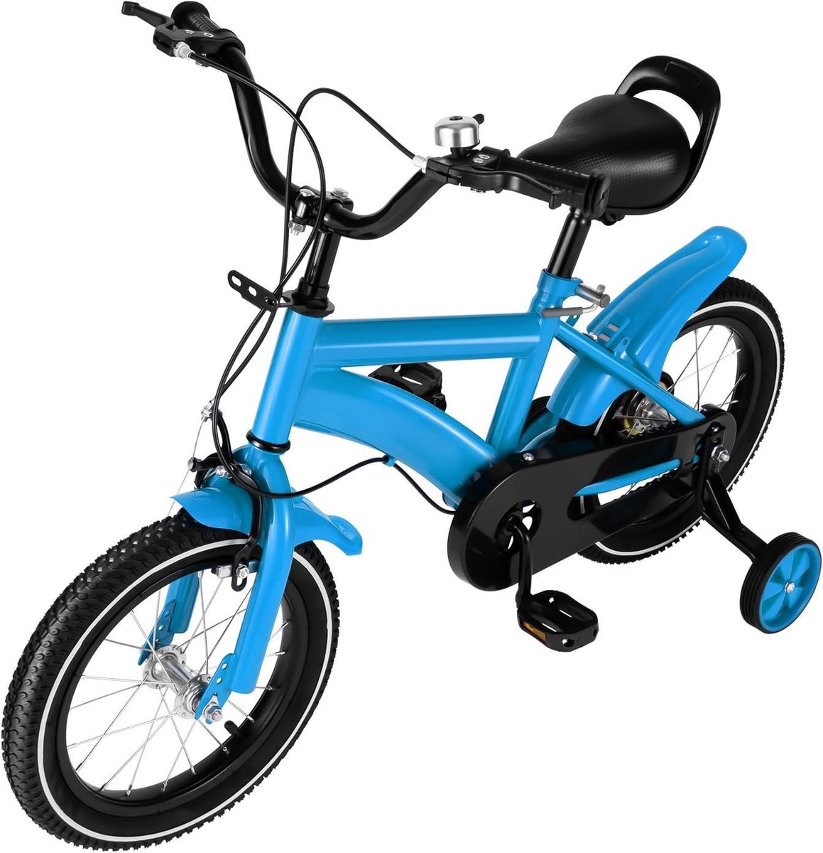 Kinderfiets 14 inch - Loopfiets Peuterfiets - Leren Fietsen - Verstelbaar Zadel Stuur - 14 Inch - Blauw