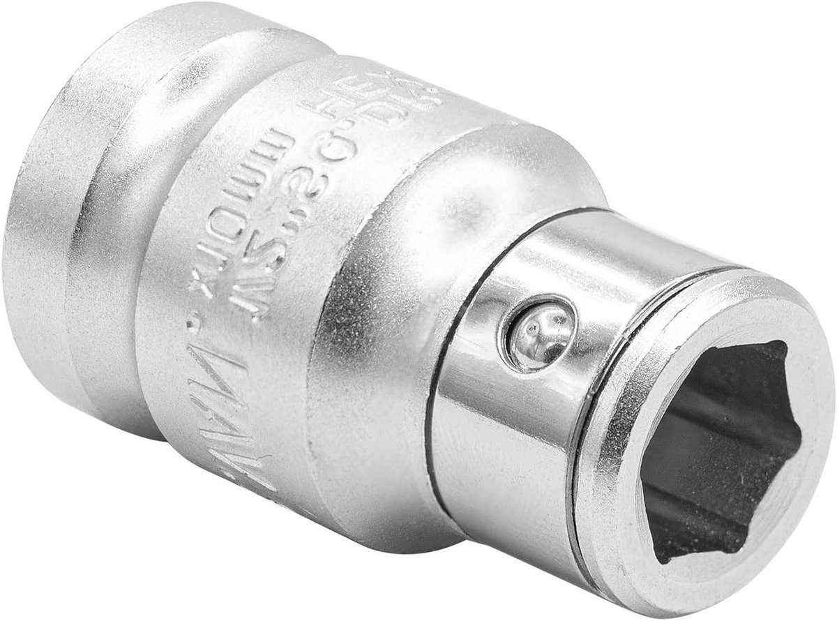 Bit Adapter - Dop Bit Houder - Vastzetten van Schroeven - Borgkogel Ontwerp - 1/2" Aandrijving - Mat