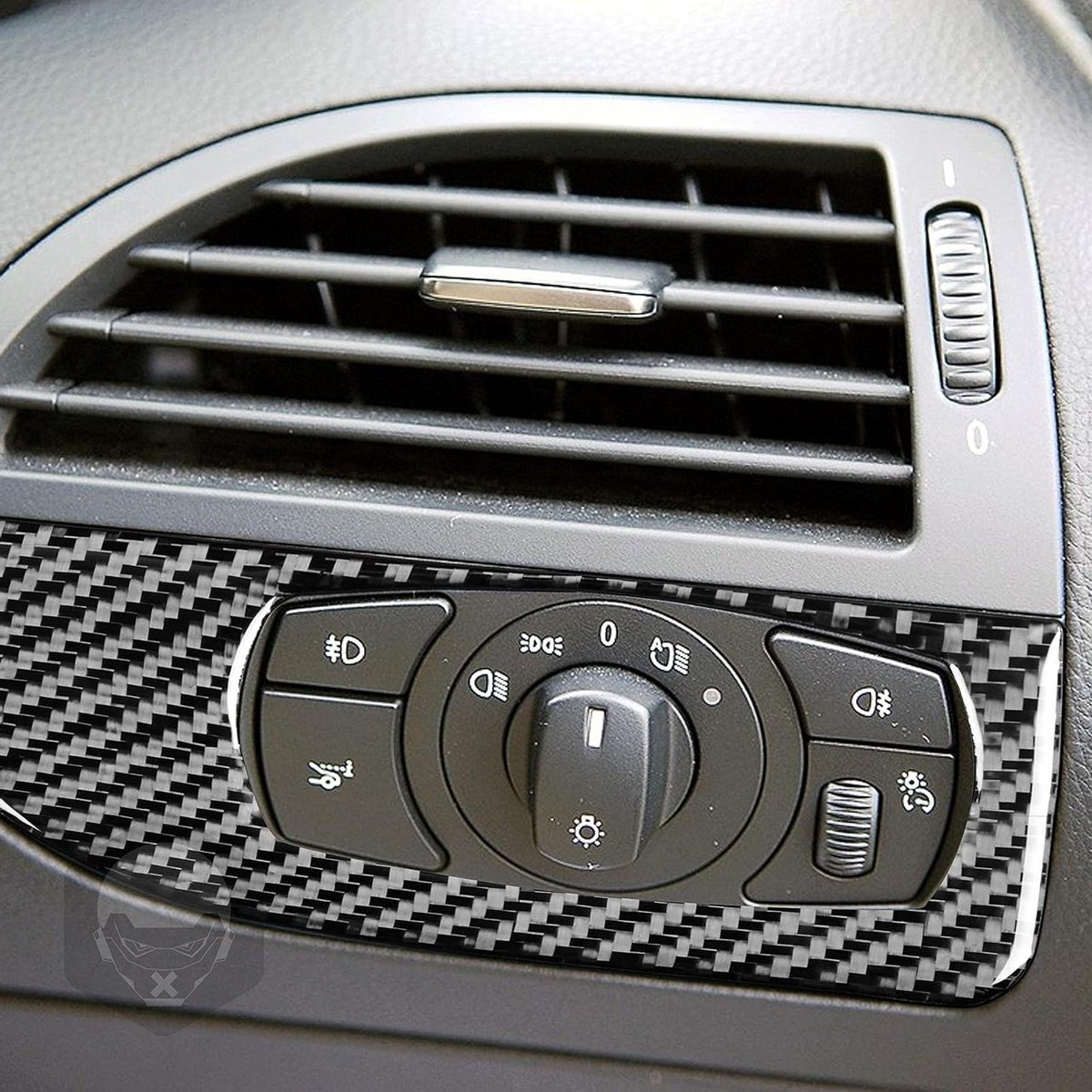 Koplamp Schakelaar Frame - Knoppenpaneel Cover - Auto Interieur Styling - Koolstofvezel Materiaal - Niet gespecificeerd - Zwart