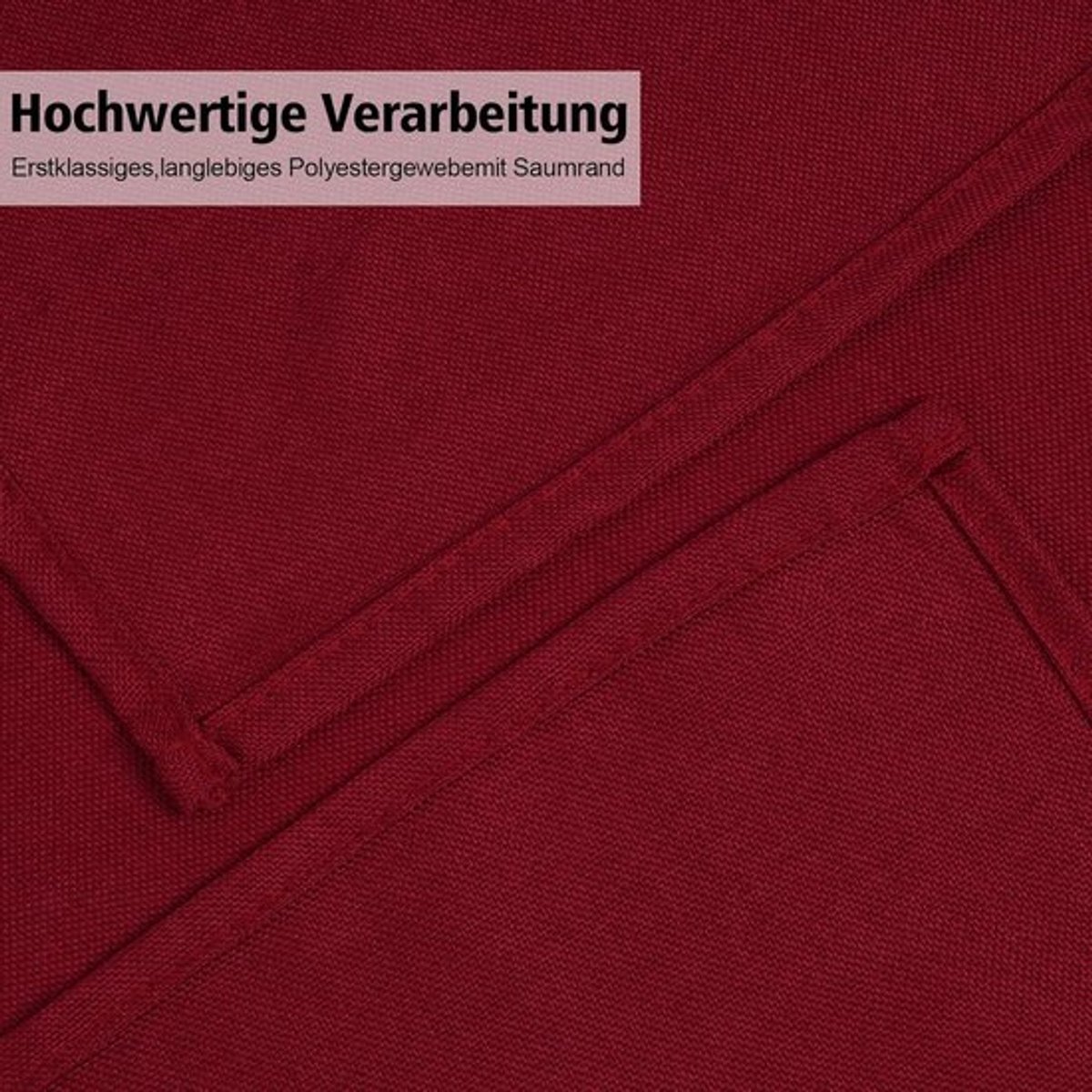 Rode kerst tafelkleed - Waterafstotend - 130x160 cm