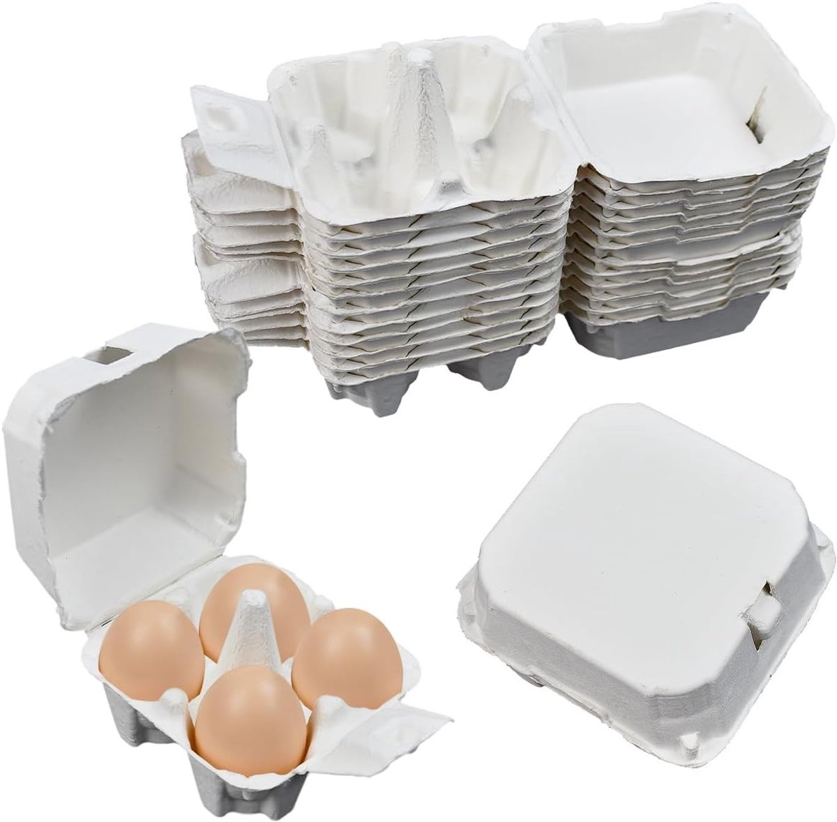 4-voudige eierpapierhouder voor 12 eieren - Ideaal voor keukenorganisatie, eieren bewaren en ruimtebesparing