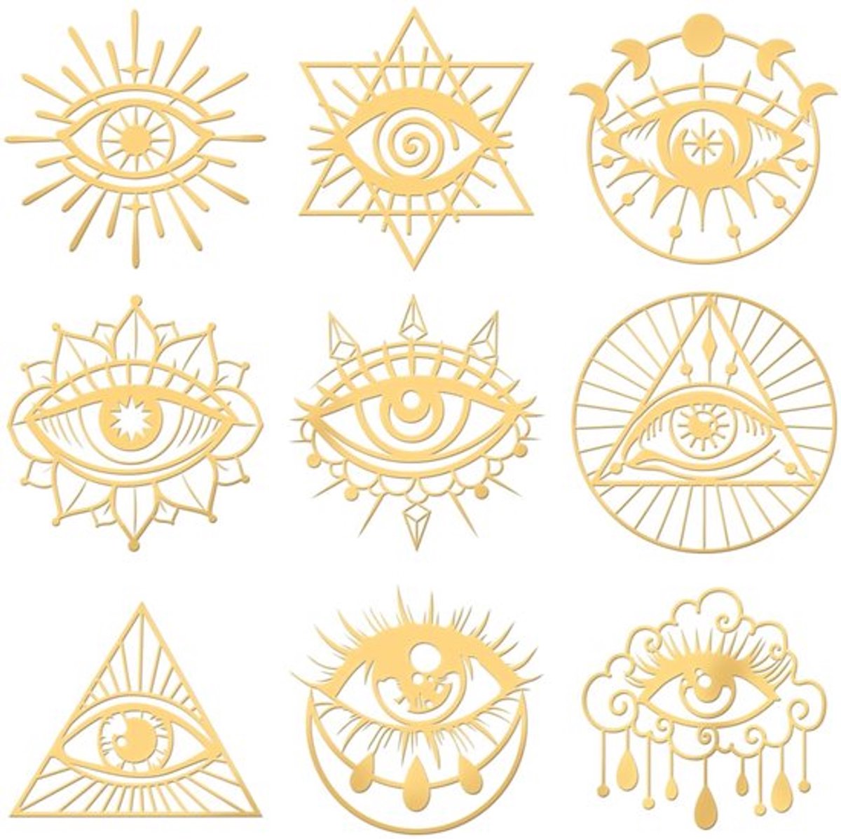 Aladdien - Heilige Geometrie Stickers - DIY Scrapbook Stickers