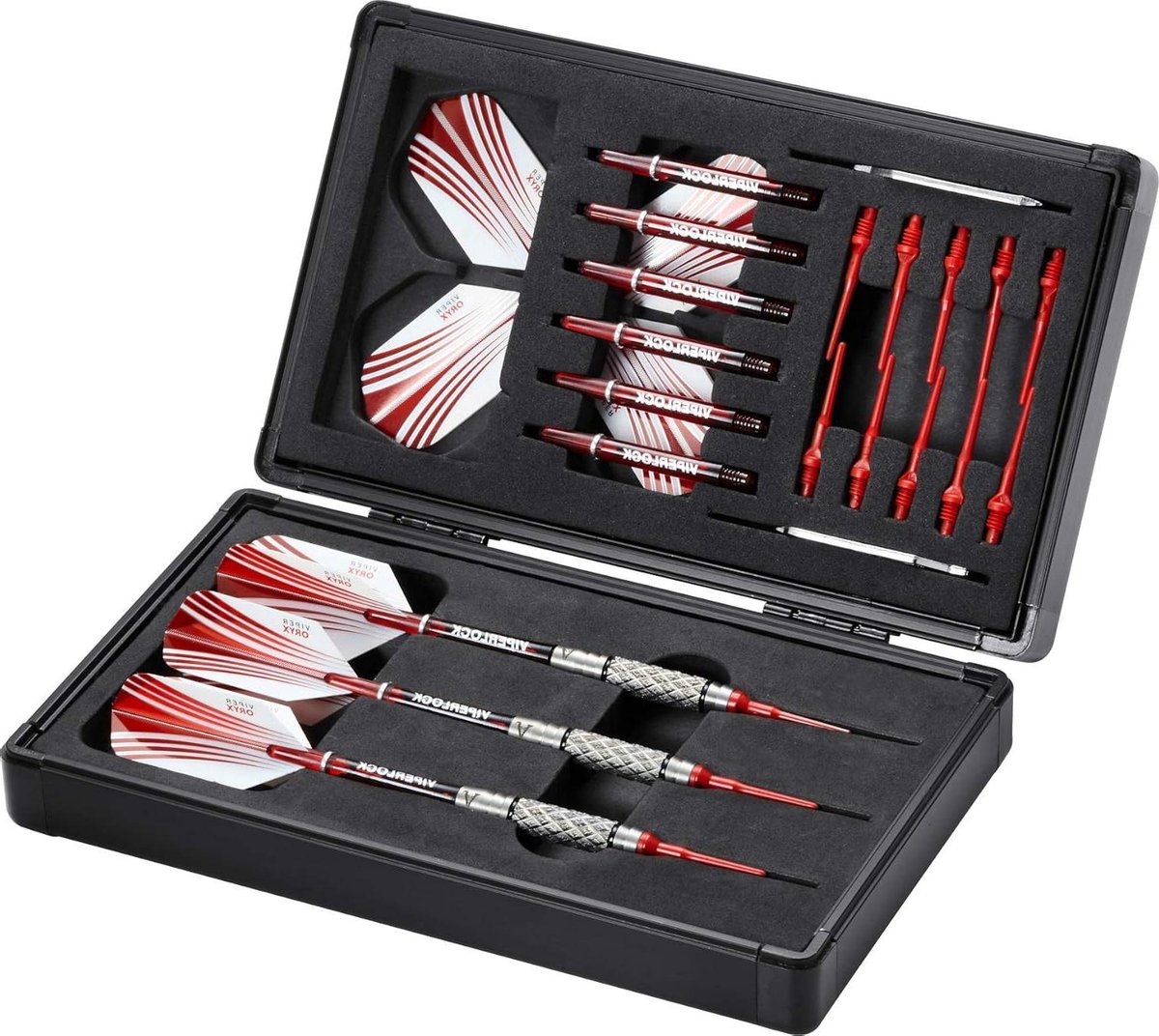 Aluminium Behoud - Dart Koffer - Darts Beschermen - Magnetisch Slot - 3 Darts - Mat Zwart