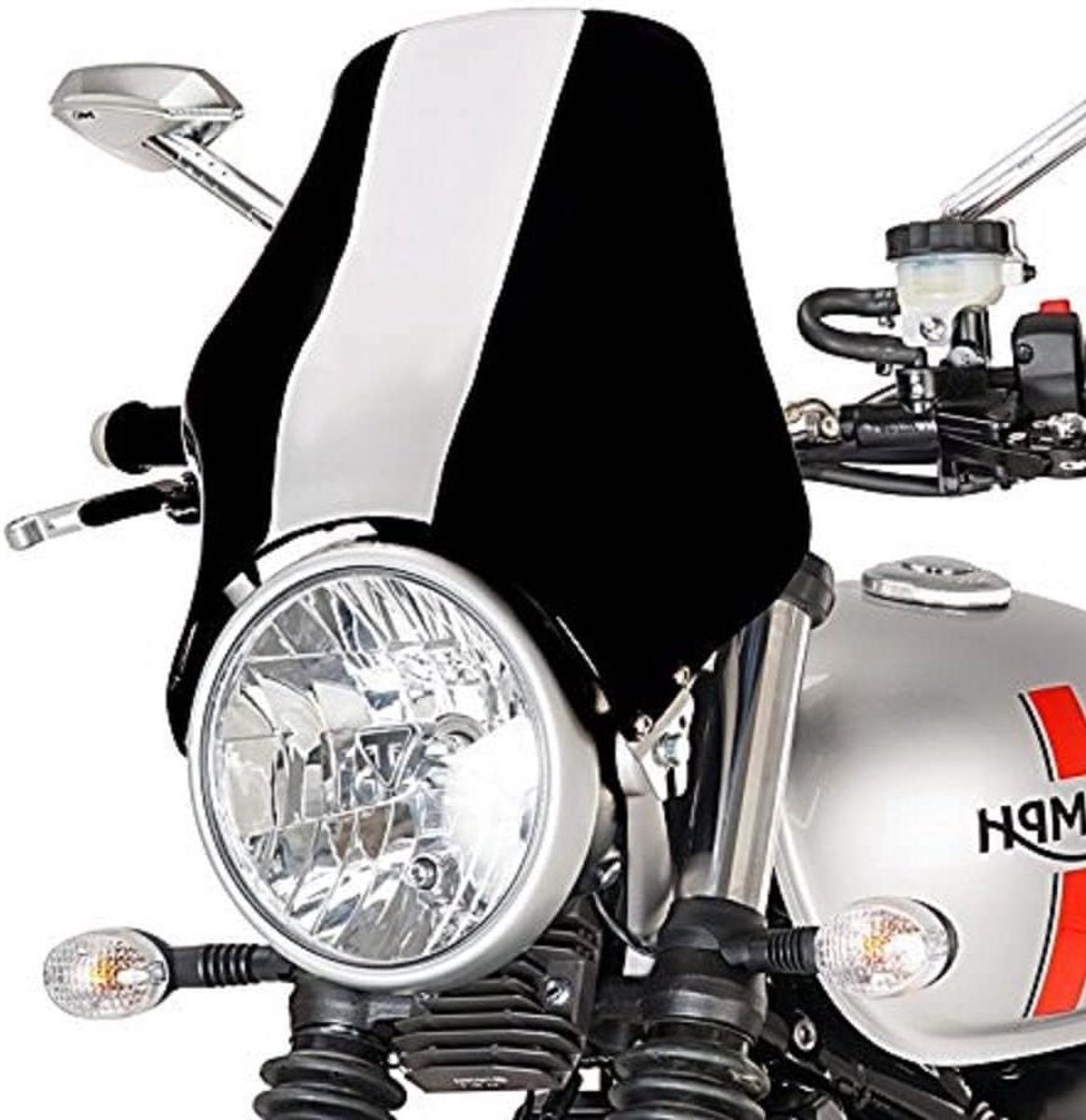 Windscherm Deflector - Motor Accessoire - Bescherming Motor - ABS Materiaal - 500 g - Zwart