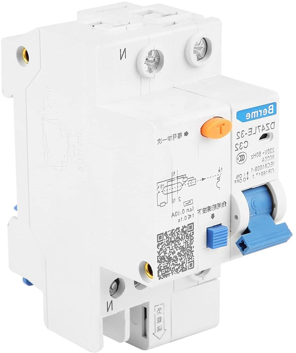 Aardlekschakelaar - Stroomonderbreker - Veiligheid Elektrisch - 30mA Lekstroom - 32A 230V - Grijs