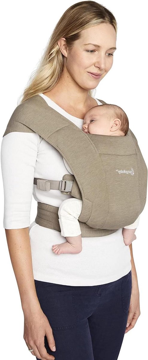 Baby Draagzak - Draagdoek Newborn - Baby Dichtbij Dragen - Ergonomische M-positie - 3-12 kg - Olijfgroen