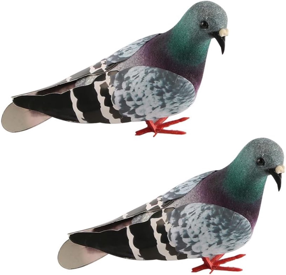 2 Stuks Simulatie Duif Modellen voor Fotografie Tuin Accessoires en Decoratie - Waterdichte Beeldjes voor Schiet Achtergrond Rekwisieten