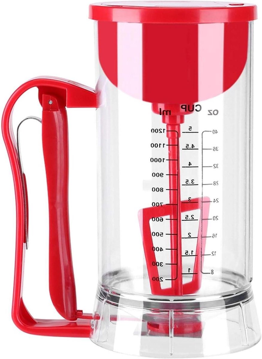 Beslag Dispenser - Bakken Tool - Pannenkoeken Maken - Gelijkmatige Porties - 175 cm Hoog - Zilverkleurig
