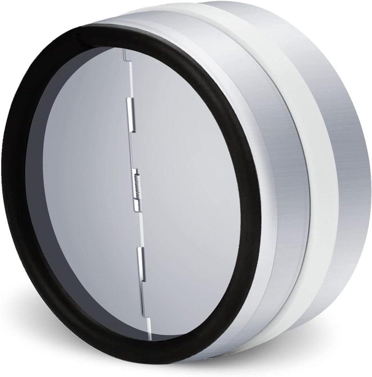 Terugslagklep - Luchtstroomklep - Ventilatie Verbeteren - Automatische Sluiting - 150 mm - Zilver