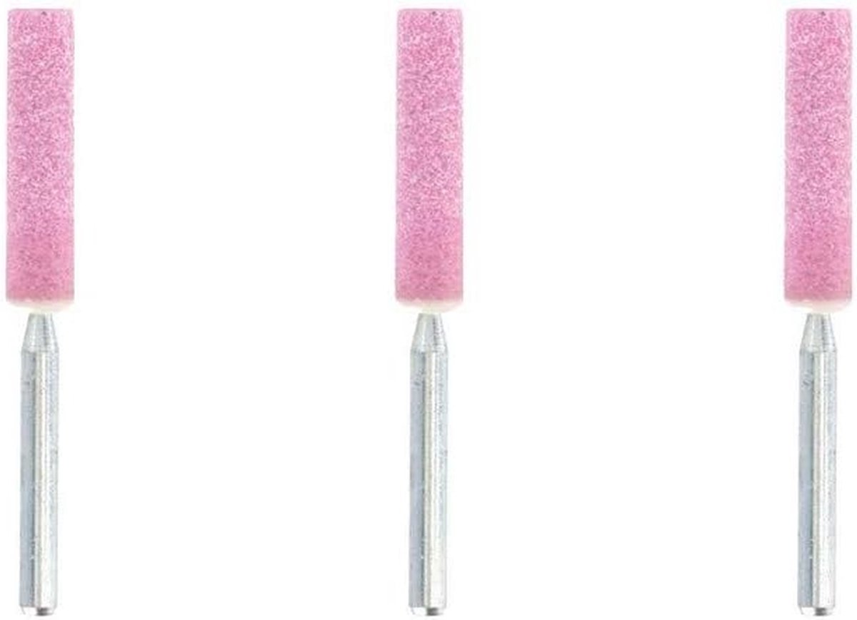Slijpstenen Kettingzaag - Slijpaccessoires Set - Kettingen Onderhouden - Precisie Geslepen - 3 Stuks 5.6mm - Roze