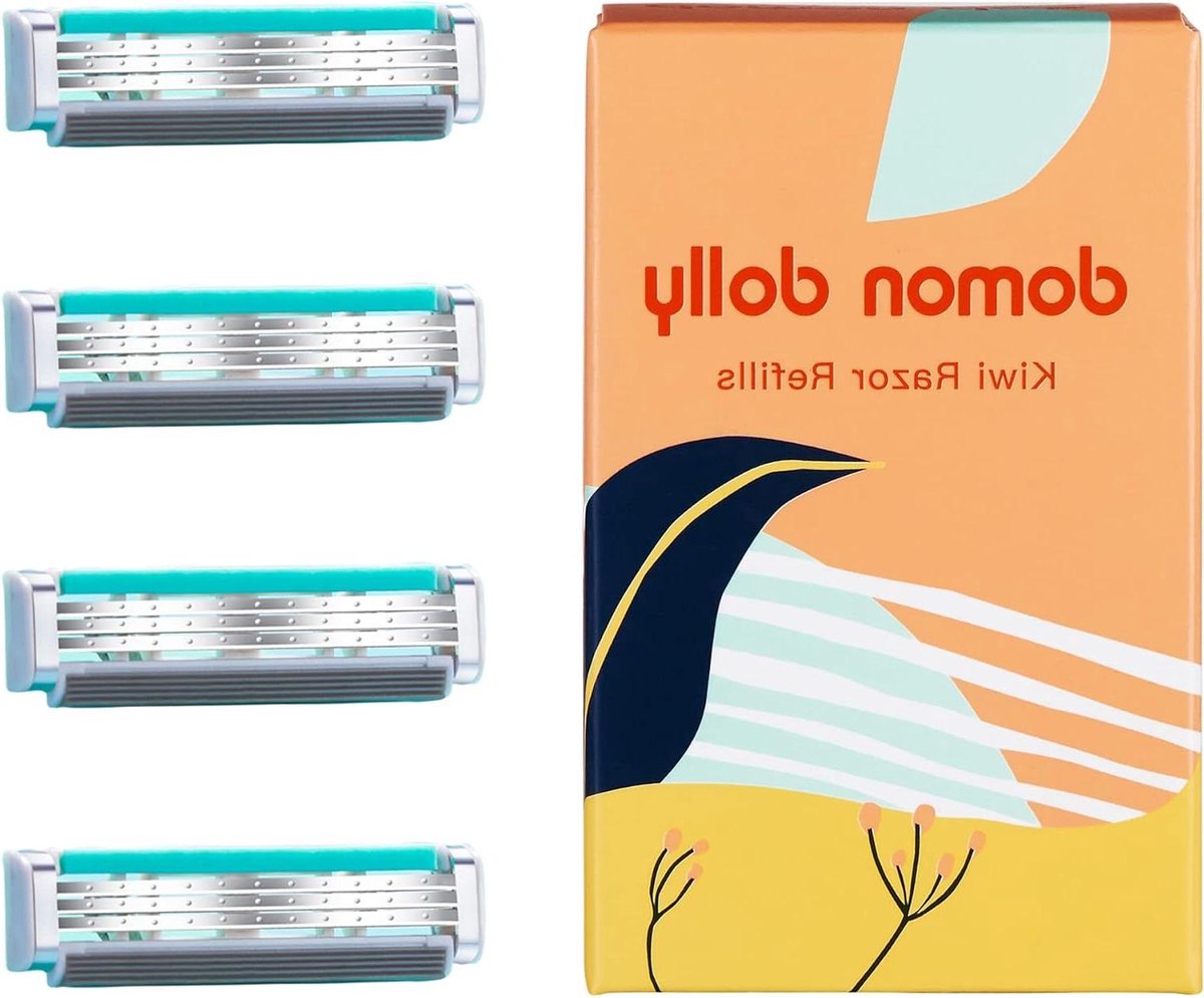 Scheermesjes Vrouwen - Navulmesjes - Glad Scheren - L-vormige Mesjes - 4 Stuks - Wit