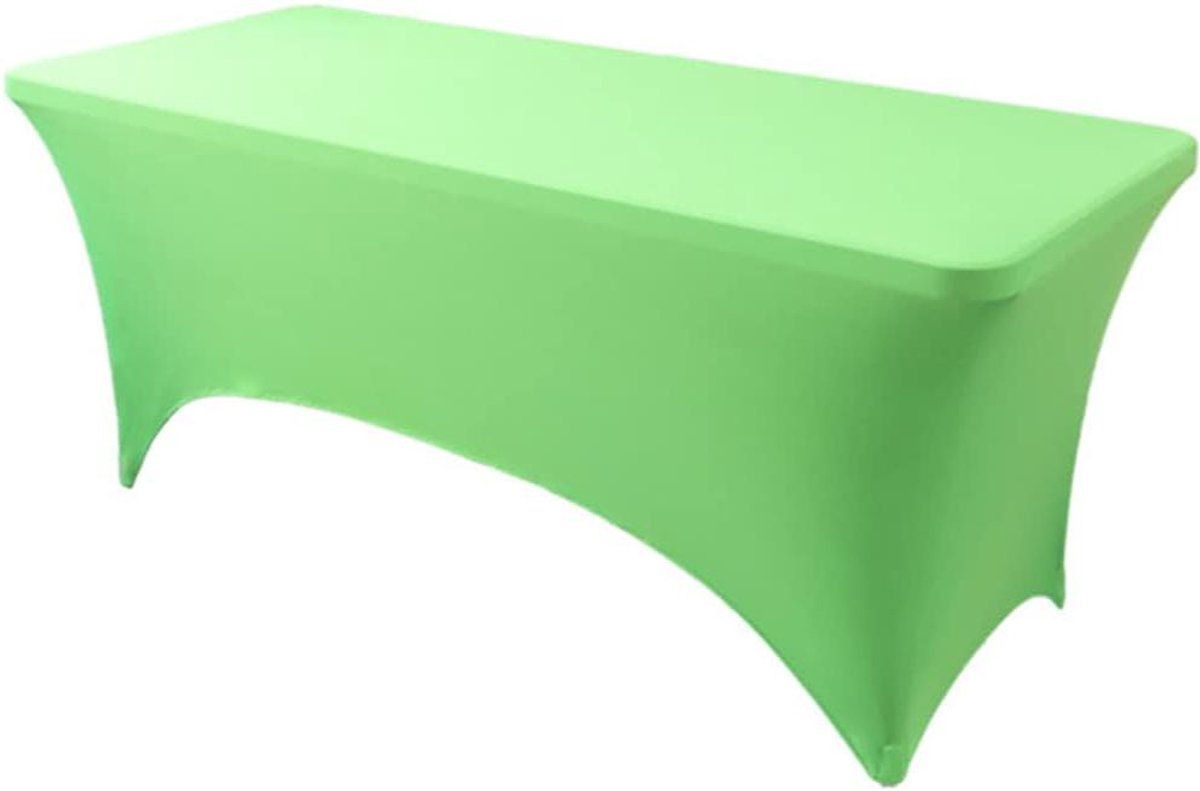 Hoes Tafel - Spandex Tafelkleed - Feestelijke Decoratie - Verstevigde Pootzakken - Universeel Formaat - Grasgroen