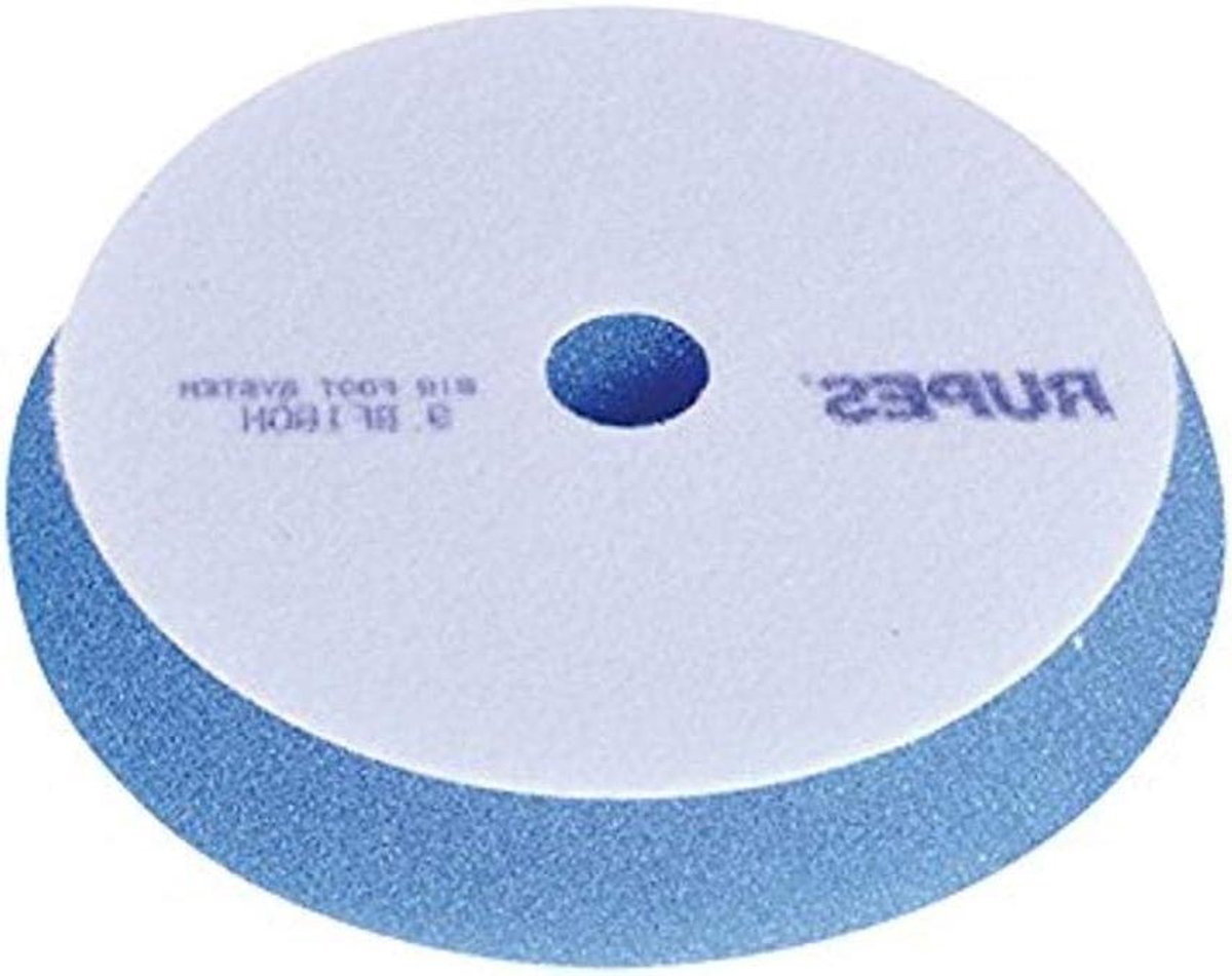 Schuimrubber Pad - Polijstschijf Opzetstuk - Auto Polijsten - Grove Schuimstructuur - 150 mm - Blauw