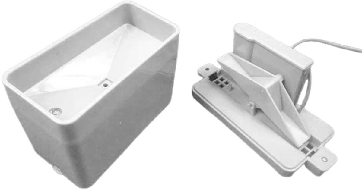 Reserveonderdelen Weerstation - Regenmeter Deel - Meet Regenval - Één Puls 0.3mm - 18.6 x 10.7 cm - Zwart