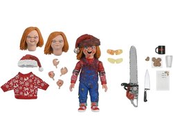 Chucky Actiefiguur - Horror Figuur - Verzamelen en Decoratie - Kerst Thema - 10 cm - Multicolor