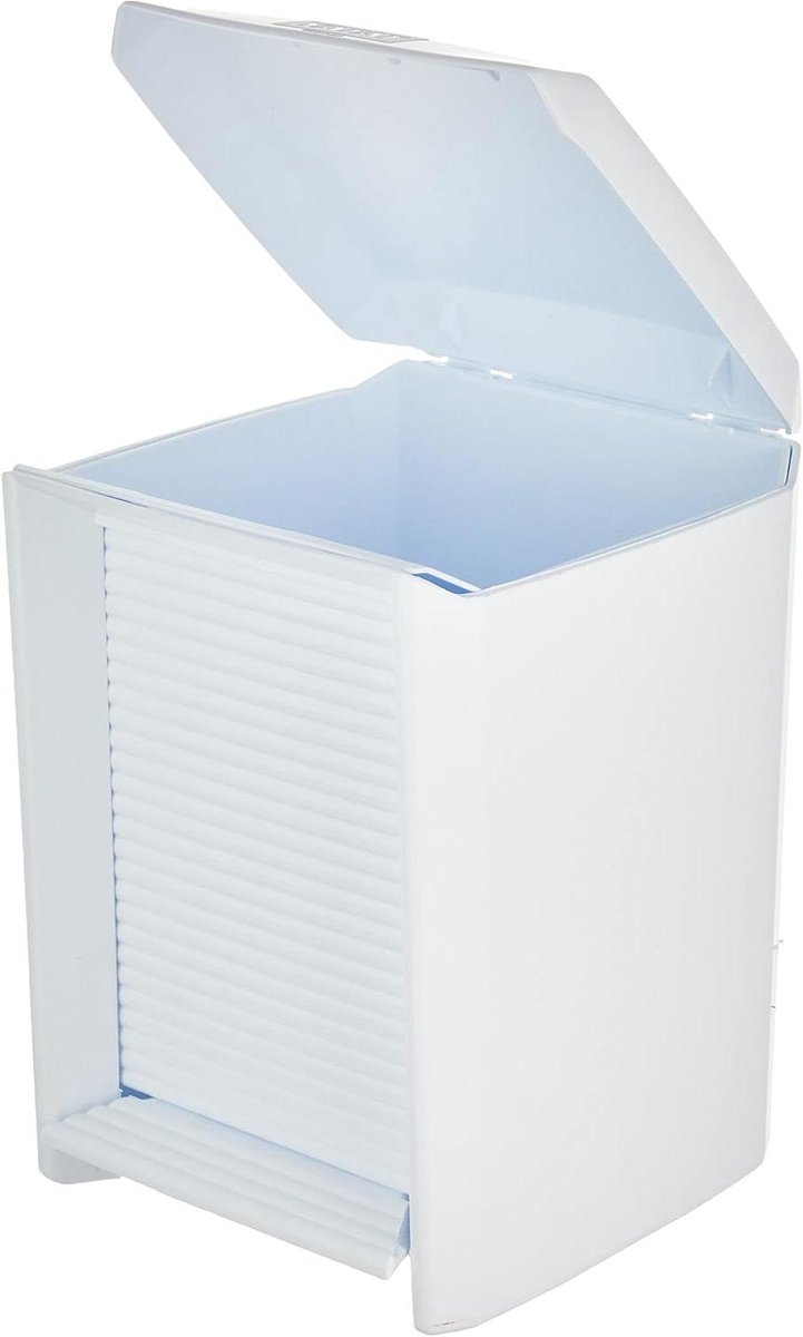 Prullenbak Badkamer Pedaal - Afvalemmer Toilet - Hygiënisch Afval Verwijderen - Uitneembare Binnenemmer - 7 Liter - Wit