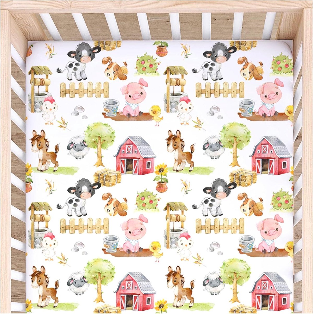Wieglaken - Ledikantlaken Baby - Babykamer Inrichten - Boterzachte Rayon Mix - 132 x 71 cm - Wit