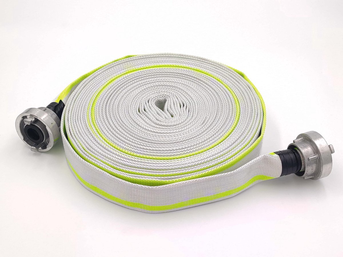25 mm Ø - 1 inch | D-25-20 meter industrieslang | Brandslang | Bouwwaterleiding | Platslang | Slang met Storz-koppeling