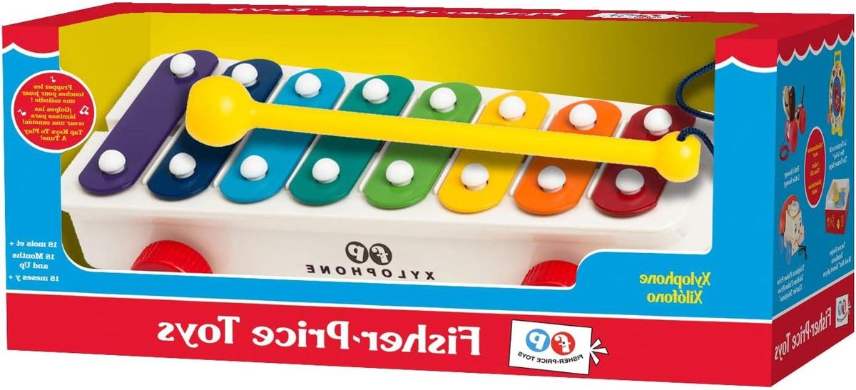Kinderxylofoon - Muziek Speelgoed - Muziek Ontdekken - Regenboog Kleuren - 8 Tonen - Multicolor