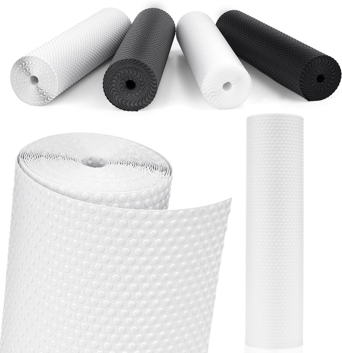 Mat, Anti-Stick Keuken Lade Mat, Anti-Slip Mat Waterdichte Koelkast Voering (Wit/30cm x 610cm)