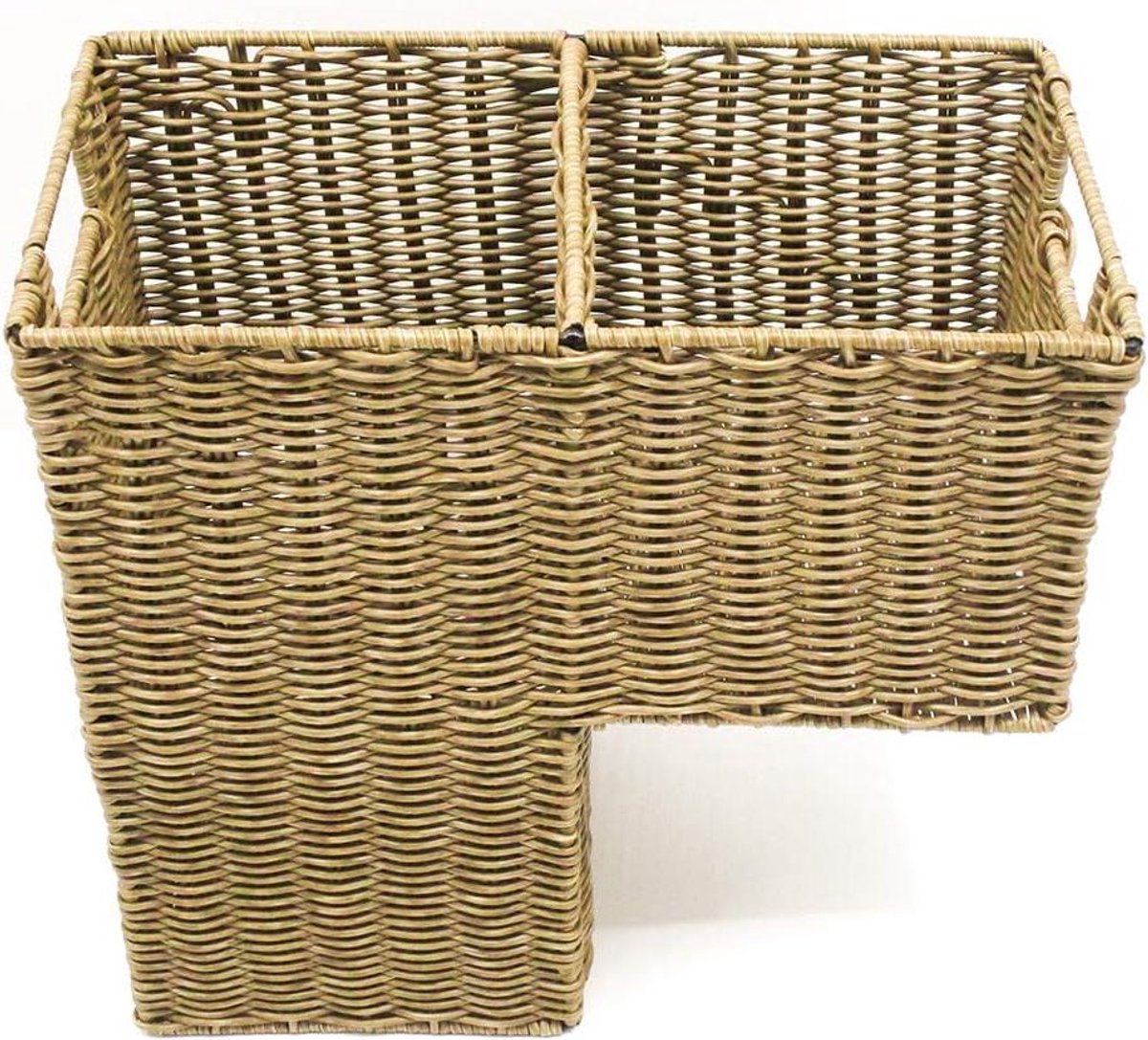 Opbergmand met handgrepen - Rieten mand - Opbergen en ordenen - Kunststof riet - 368 cm - Natuurlijk