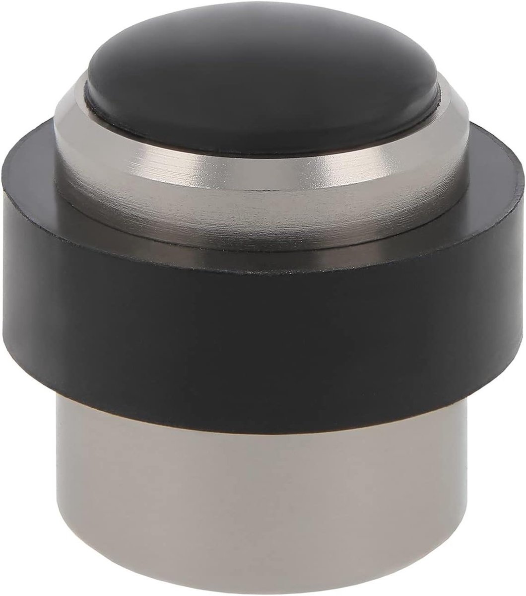 Deurstopper Vloermontage - Deurdemper Muurbeschermer - Voorkomt Schade - Onzichtbare Schroef - Ø30x36 mm - Goud