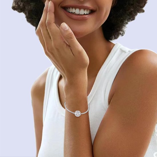 Birthstone bedels voor Pandora armbanden, 925 sterling zilver, hartvormige geluksklaverbedel, parels, liefdeshart, verjaardagscadeau voor vrouwen