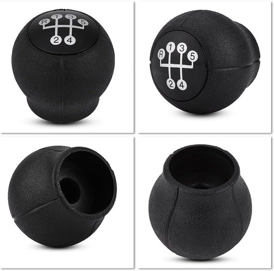 Versnellingspook - Schakelknop Pook - Auto Interieur Upgraden - 5 Versnellingen Logo - 52 x 50 mm - Zwart Zilver van Merkloos — afbeelding 5
