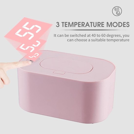 USB Aangedreven Luiendoekjes Warmer met 3 Warmtestanden, Grote Capaciteit — afbeelding 5