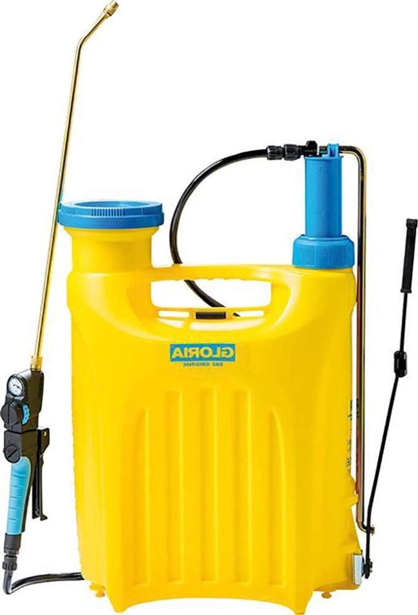 Rugsproeier - Druksproeier Tuin - Grote Oppervlakken Besproeien - Krachtige Kunststof Pomp - 18 Liter - Grijs