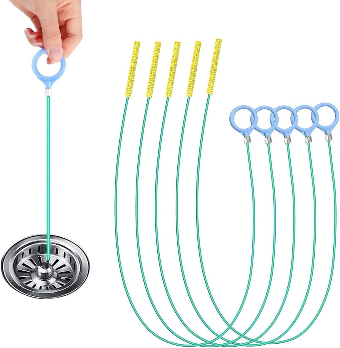 Pijpleiding Reinigingsgereedschap - Afvoer Ontstopper - Verstopping Verhelpen - Flexibele Spiraal - 150 g - Nee