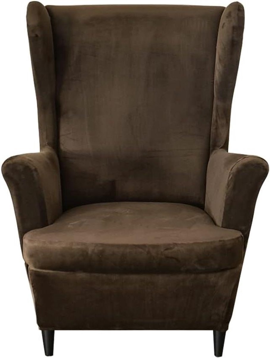 Wingstoelhoezen - Fauteuilhoezen - Meubels Beschermen - 2-delig - Universeel - Geel