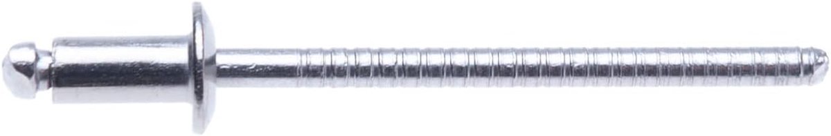 Blindklinknagels Roestvrijstaal - Popnagels Metaal - Permanente Bevestiging - A2 Roestvrijstaal - 3.2x8mm - Zilver