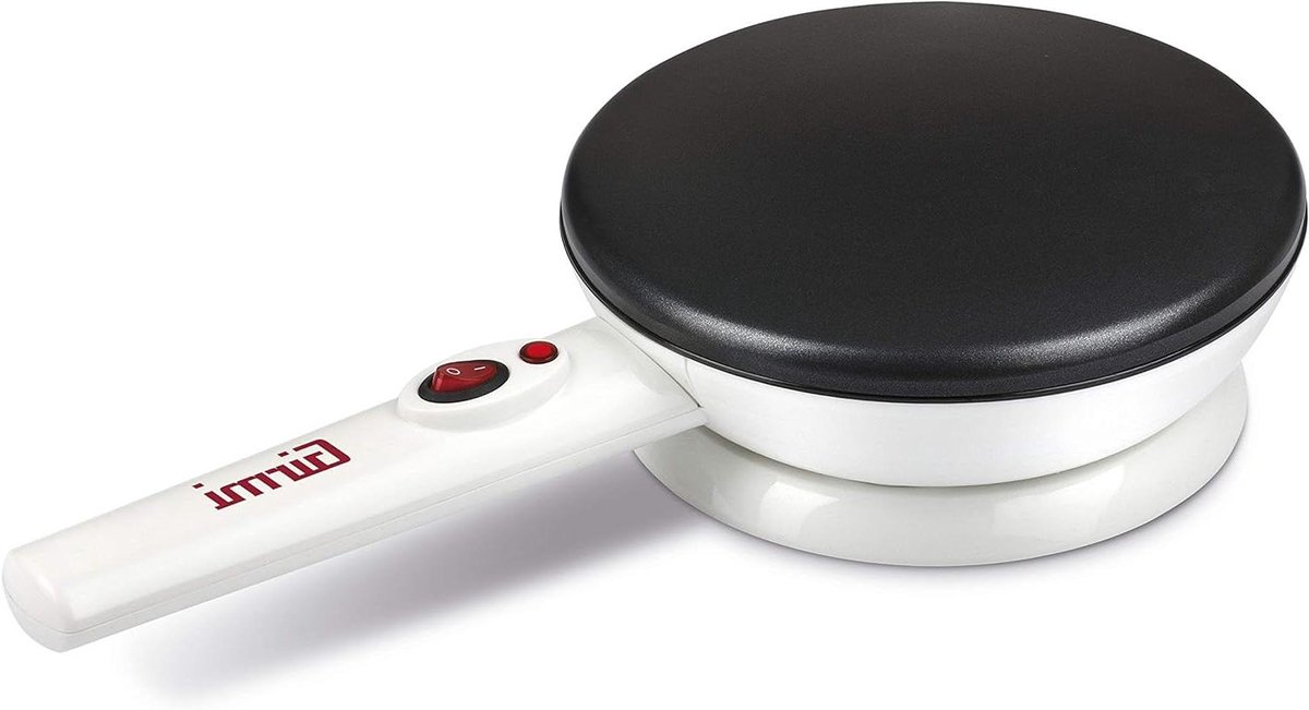Crêpe Pan - Pannenkoekenpan Crêpe Maker - Crêpes Maken - Antiaanbaklaag - 20 cm - Wit