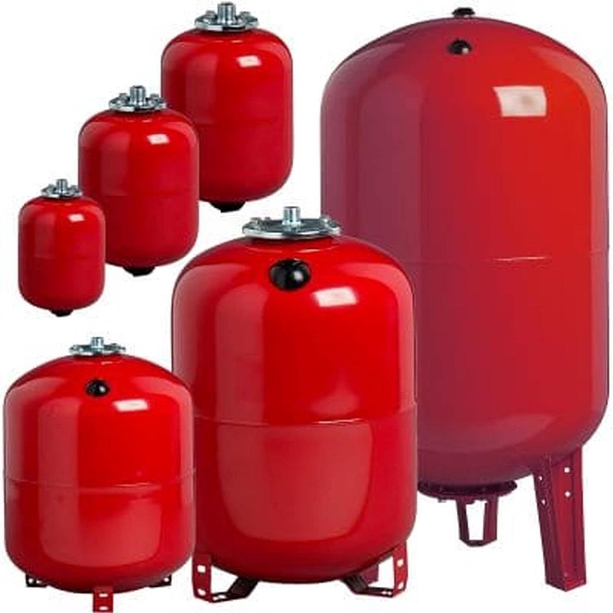 Expansievat Verwarming - Vaatje Verwarming - Centrale Verwarming - Voor 8 tot 500L - 200 liter - Grijs