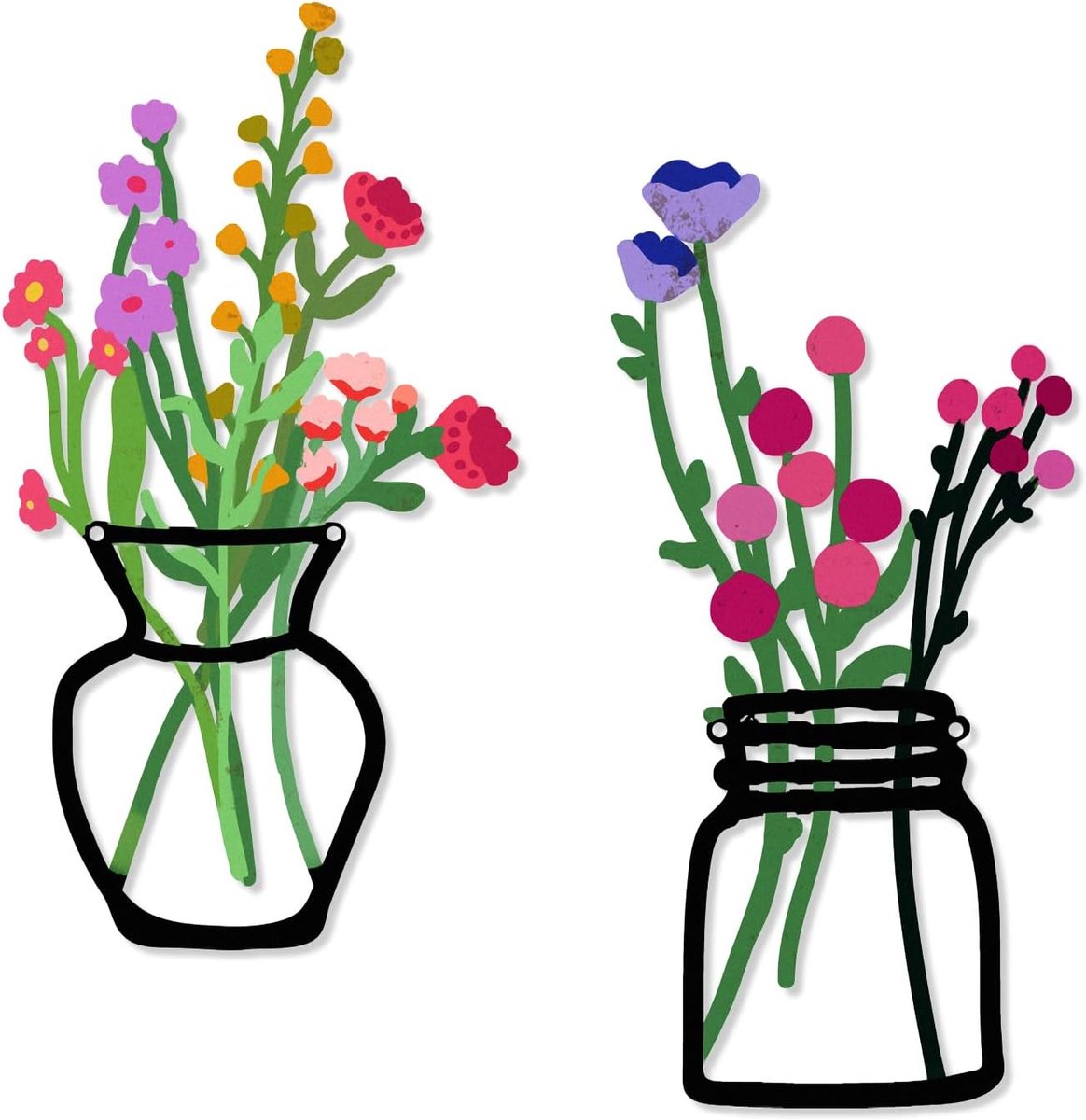 2 stuks metalen bloemen muur kunst rustieke boerderij decor badkamer eetkamer minimalistische decoratie housewarming Gifts