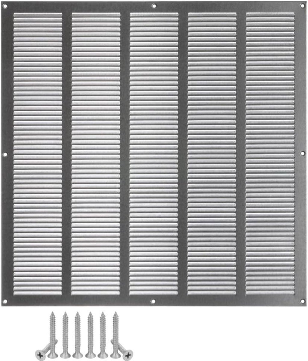 Ventilatierooster - Afvoerrooster - Ventilatie verbeteren - Insectenwering - 500x500mm - Verzinkt