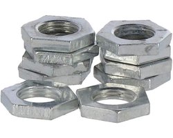 Fix-Nippel Koppelmoer - Verbindingsmoer Schroefmoer - Bevestigen Leidingen - Hoge Kwaliteit Materiaal - 95 mm - Zilver
