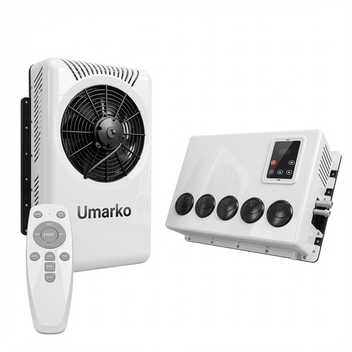 Umarko Parkeer Airconditioner - Air conditioning 10500 BTU – Krachtige Cabine Airconditioning voor Truck, Camper & Bus – Snelle Koeling met 3 Modi