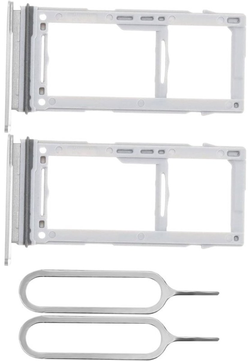 Vt products - Dual SIM Card Slot Tray - Vervangingshouder - Wit