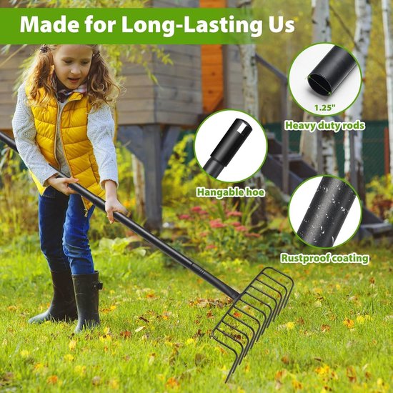 Solidchoice - Landscaping Rake Set 4 Stuks voor Tuinonderhoud van Solidchoice — afbeelding 5